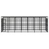 vidaXL Chenil d'ext&eacute;rieur avec toit pour chiens Acier 12,9 m&sup2;