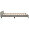 vidaXL Cadre de lit sans matelas gris clair 120x200 cm velours