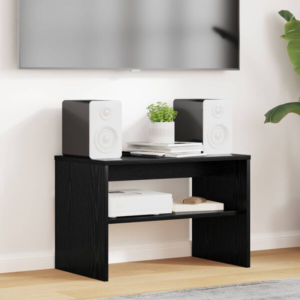 vidaXL Meuble TV Ch&ecirc;ne noir 60 x 35 x 40 cm Bois d'ing&eacute;nierie