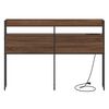 vidaXL T&ecirc;te de lit de rangement Ch&ecirc;ne marron 135 cm Bois d'ing&eacute;nierie