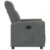 vidaXL Fauteuil inclinable &eacute;lectrique Gris fonc&eacute; Tissu