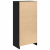 vidaXL Armoire avec tiroir chêne noir 55,5x34x119,5 cm bois ingénierie