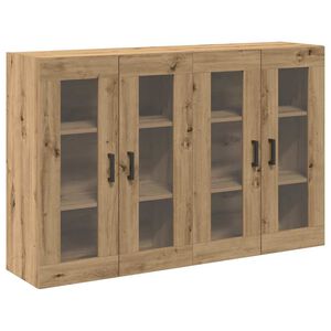 vidaXL Cabinets muraux 2 pcs Ch&ecirc;ne artisanal 69,5 x 34 x 90 cm