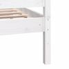 vidaXL Cadre de lit sans matelas blanc bois de pin massif
