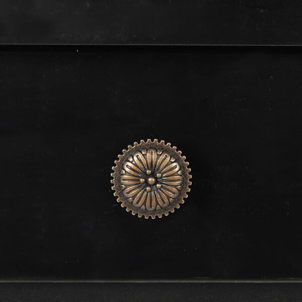 vidaXL Table console MDF Noir