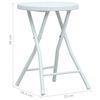 vidaXL Tabourets pliables de jardin lot de 4 blanc PEHD aspect rotin