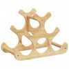 vidaXL Casier &agrave; vin pour 6 bouteilles 35x18x25,5 cm bambou