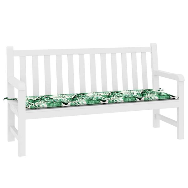 vidaXL Coussin de banc de jardin Vert 150 x 50 x 4 cm Tissu Oxford
