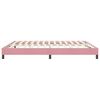 vidaXL Cadre de lit sans matelas rose 180x210 cm velours