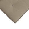 vidaXL Coussin de Dos Taupe 140 x 50 cm Tissu en microfibre