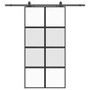 vidaXL Porte coulissante avec kit de quincaillerie noir 102,5x205 cm