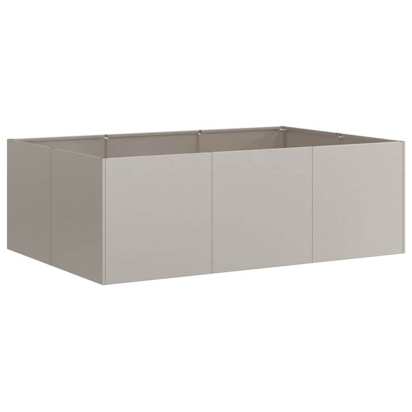 vidaXL Jardini&egrave;re rouill&eacute; 120x80x40 cm acier inoxydable
