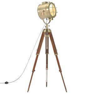vidaXL Lampadaire à trépied bois de manguier massif 165 cm