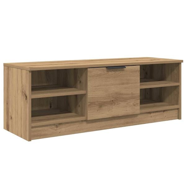 vidaXL Meuble TV Ch&ecirc;ne artisanal 102 x 35 x 36,5 cm Bois d'ing&eacute;nierie