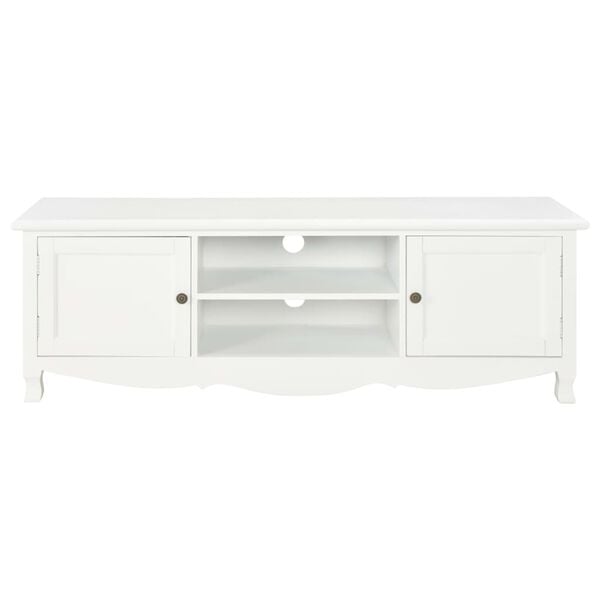 vidaXL Meuble TV Blanc 120x30x40 cm Bois