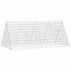 vidaXL Cage &agrave; poules Argent&eacute; 215 x 100 x 85 cm Acier galvanis&eacute;
