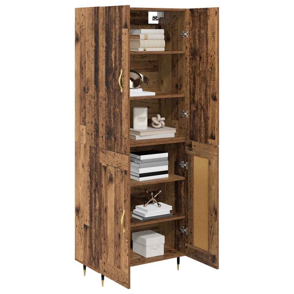 vidaXL Haut Armoire Bois Ancien 69,5 x 34 x 180 cm Bois d'ing&eacute;nierie
