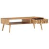 vidaXL Table basse 110x50x35 cm Bois d'acacia solide