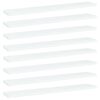 vidaXL Panneaux de biblioth&egrave;que 8 pcs Blanc 60x10x1,5 cm Agglom&eacute;r&eacute;