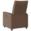 vidaXL Fauteuil inclinable &eacute;lectrique Marron Tissu