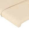 vidaXL Cadre de lit sans matelas cr&egrave;me 90x190 cm tissu