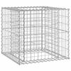 vidaXL Banc de jardin avec panier en gabion bois massif de pin
