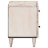 vidaXL Cabinet de chevet Blanc 40 x 33,5 x 46 cm Bois de mangue massif
