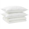 vidaXL Ensemble de couette et d'oreiller 3 pc 140x220 cm &Eacute;t&eacute; 140 GSM