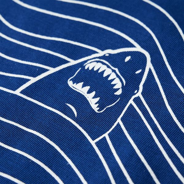 T-shirt pour enfants bleu fonc&eacute; 92