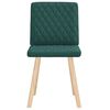 vidaXL Chaises à manger lot de 2 vert foncé tissu