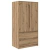 vidaXL Armoire Ch&ecirc;ne Artisanal 79,5 x 49 x 156 cm Bois d&rsquo;ing&eacute;nierie