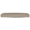 vidaXL Coussin Taupe 120 x 40 x 8 cm Tissu Oxford