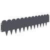 vidaXL Bordure de Pelouse 30 pc 103 x 25 cm Acier Anthracite