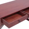 vidaXL Bureau d'ordinateur Marron 115x47x77 cm Bois d'acajou massif
