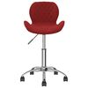 vidaXL Chaises &agrave; manger pivotantes lot de 4 Rouge bordeaux Velours