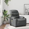 vidaXL Fauteuil de massage inclinable gris similicuir