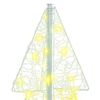 vidaXL Sapin de Noël avec 100 LED Blanc chaud 120 cm Acrylique
