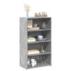 vidaXL Buffet haut gris b&eacute;ton 70x41x124 cm bois d'ing&eacute;nierie