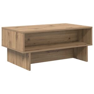 vidaXL Table basse Ch&ecirc;ne artisanal 80 x 46 x 35 cm Bois d'ing&eacute;nierie