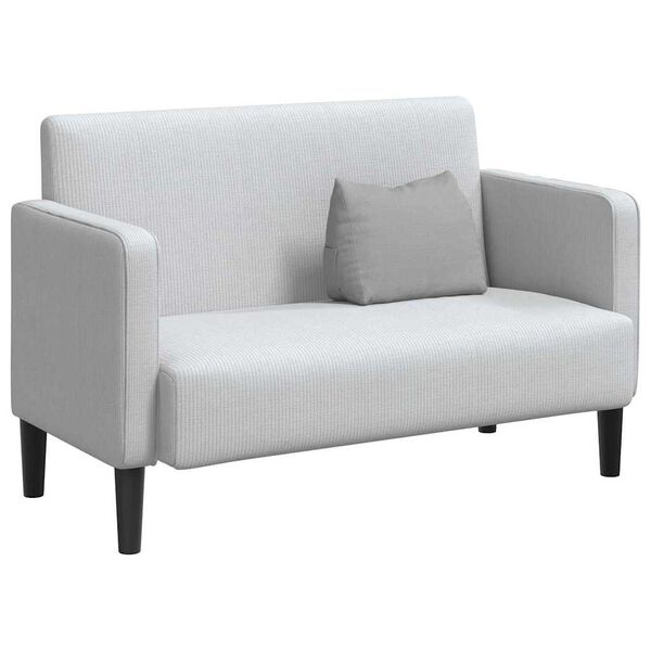 vidaXL Coussin de Dos Gris nuage 45 x 20 x 35 cm tissu