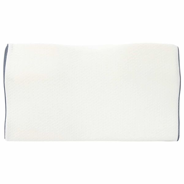 vidaXL Coussin cervical Blanc Mousse &agrave; m&eacute;moire de forme