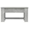 vidaXL Table basse gris b&eacute;ton 101x49x52 cm bois d'ing&eacute;nierie