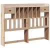 vidaXL Lit biblioth&egrave;que sans matelas 140x190 cm bois de pin massif