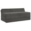 vidaXL Canap&eacute;-lit pliable Gris fonc&eacute; 120 x 60 x 49 cm Tissu