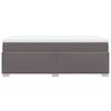 vidaXL Sommier &agrave; lattes de lit avec matelas Gris 100x200 cm Similicuir