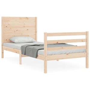 vidaXL Cadre de lit sans matelas bois massif