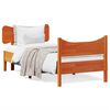 vidaXL Cadre de lit sans matelas cire marron 90x200 cm bois pin massif