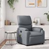 vidaXL Fauteuil de massage inclinable gris similicuir