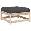 vidaXL Salon de jardin 9 pcs avec coussins bois de pin massif