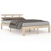 vidaXL Cadre de lit sans matelas bois massif 120x200 cm